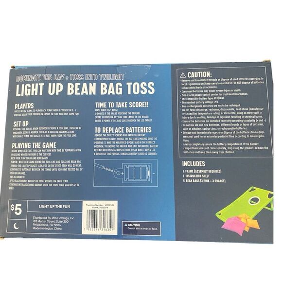 Let's Go Light Up Bean Bag Toss NWT. - Picture 2 of 2